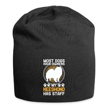 Wolfsspitz hat Personal Deutscher Wolfsspitz - Jersey-Beanie - Schwarz - Vorne