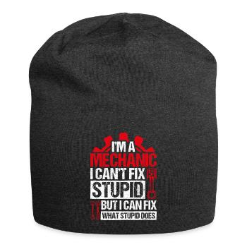 Ich bin ein Mechaniker, ich kann dummes Tuning nic - Jersey-Beanie - Anthrazit - Vorne