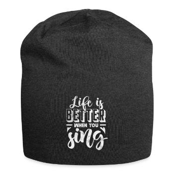 Singer - Jersey Beanie - charcoal grey - Front