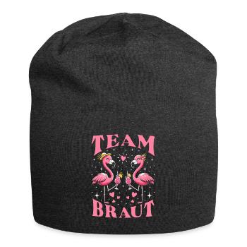 Team Bride - Jersey Beanie - charcoal grey - Front