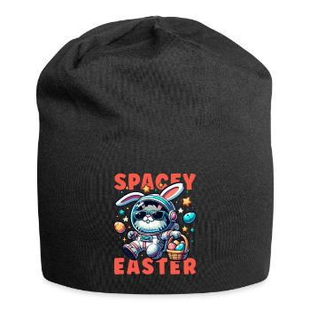 Lapin de Pâques Astronaute Garçons Filles Panier De Pâques - Bonnet en jersey - noir - Devant