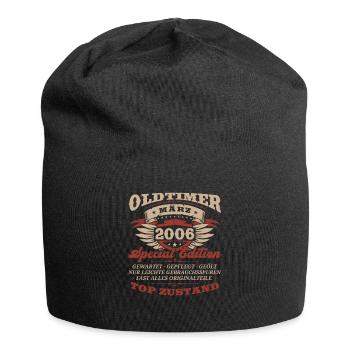 18. Geburtstag Oldtimer März Jahrgang 2006 - Jersey-Beanie - Schwarz - Vorne