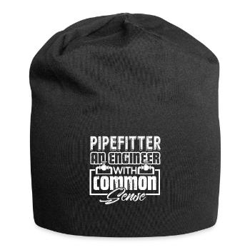 Pipefitter Pipefitter With Common Sense - Jersey Beanie - black - Front