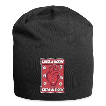 Nimmt ein Lecken und hält den Tickin-Katheter offen - Jersey-Beanie - Schwarz - Vorne