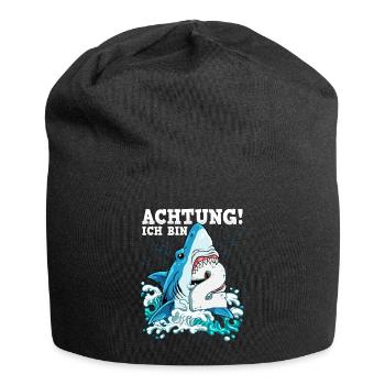 Requin du 2e anniversaire - Bonnet en jersey - noir - Devant