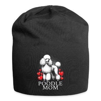 Maman caniche - Bonnet en jersey - noir - Devant