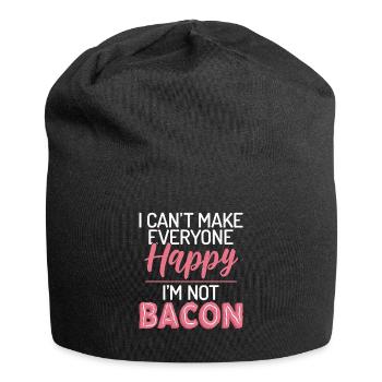 Funny Bacon Gifts - Jersey Beanie - black - Front