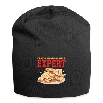Quesadilla Quesadillas Tortilla Geschenk - Jersey-Beanie - Schwarz - Vorne