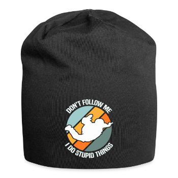 Skydiving Skydiver - Jersey Beanie - black - Front