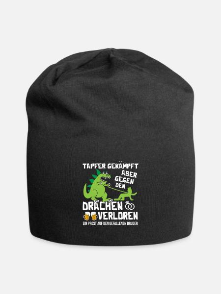 Vous vous êtes battu courageusement mais vous avez perdu face au dragon - Bonnet en jersey - noir