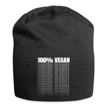 quote birthday veganism benefits - Jersey Beanie - black - Front