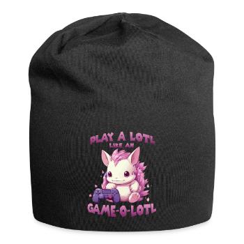 Kawaii Axolotl Gamer T | Anime Gamer Outfit | - Jersey Beanie - black - Front