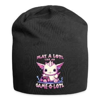 Axolotl T mignon pour les joueurs | Kawaii Stuff - Bonnet en jersey - noir - Devant