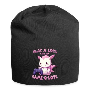 Niedliches Gamer T | Axolotl Gamer Outfit | Otaku - Jersey-Beanie - Schwarz - Vorne