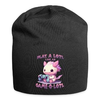 Axolotl Gamer T Kawaii Stuff Anime Axolotl Otaku - Bonnet en jersey - noir - Devant