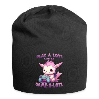 Gamer Axolotl mignon anime Axolotl T pour gaming - Bonnet en jersey - noir - Devant