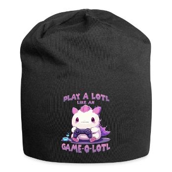 Gamer Axolotl mignon anime Axolotl T pour gaming - Bonnet en jersey - noir - Devant