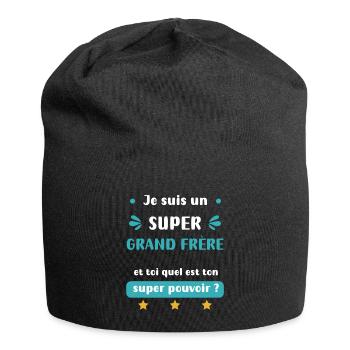Super Big Brother Super Power - Jersey-Beanie - Schwarz - Vorne