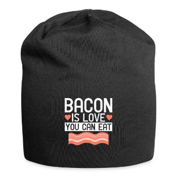 Funny Bacon Gifts - Jersey Beanie - black - Front