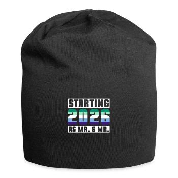 Gay Pride 2026 Mariage Mariage gay - Bonnet en jersey - noir - Devant