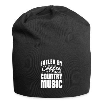 Cadeau de musique country country music - Bonnet en jersey - noir - Devant