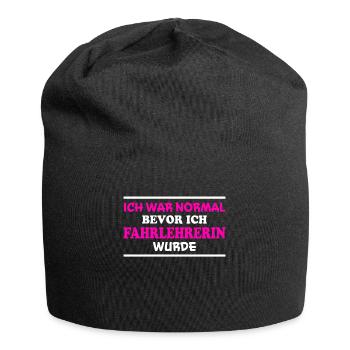 Fahrlehrerin Fahrschule Witz Fahrlehrerin Geschenk - Jersey-Beanie - Schwarz - Vorne