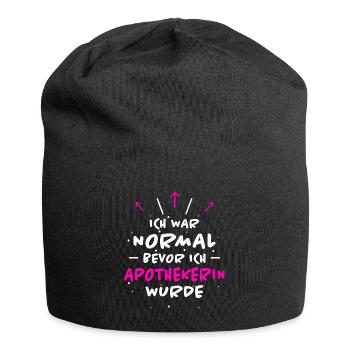 Apothekerin Spruch Apotheke Apothekerin Geschenk - Jersey-Beanie - Schwarz - Vorne