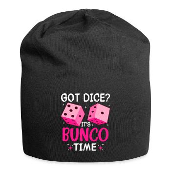 Bunco Night Dice Game Squad Fun - Jersey Beanie - black - Front