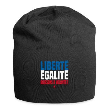 FREEDOM, EQUALITY, UNLIMITED DRINKS! - Jersey Beanie - black - Front