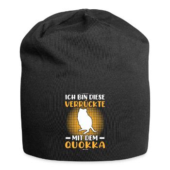 Fou avec Quokka Marsupial Quokka - Bonnet en jersey - noir - Devant