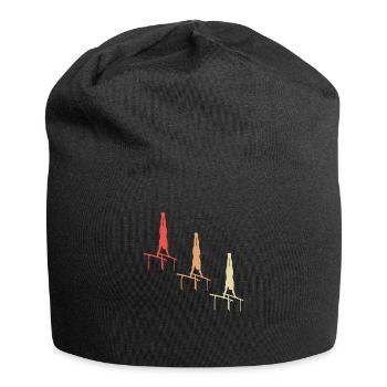 Élégance de gymnastique colorée - Bonnet en jersey - noir - Devant
