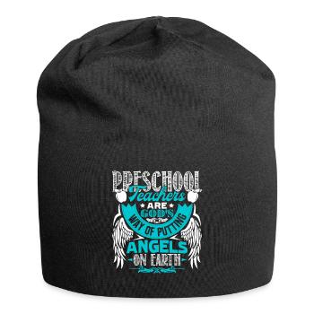 Preschool Teacher Preschool Teachers Angels - Jersey Beanie - black - Front