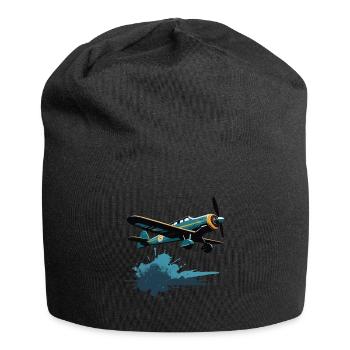 Modèle Avion Pilote Avion Hobby Design - Bonnet en jersey - noir - Devant