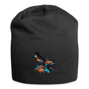 Model Airplane Pilot Airplane Hobby Airplane - Jersey Beanie - black - Front
