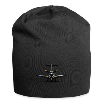 Modèle Avion Pilote Avion Hobby Design - Bonnet en jersey - noir - Devant