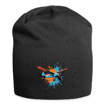 Model Airplane Pilot Airplane Hobby Passion - Jersey Beanie - black - Front