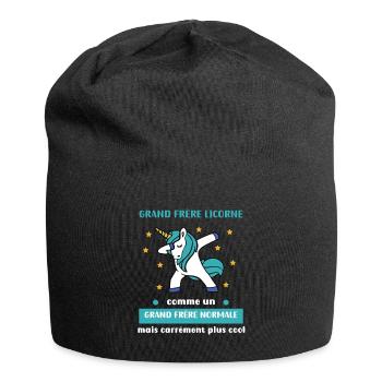Big Brother Unicorn Dab Big Brother Normal Humor - Jersey Beanie - black - Front