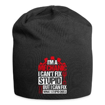 Ich bin ein Mechaniker, ich kann dummes Tuning nic - Jersey-Beanie - Schwarz - Vorne