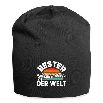 Bürokollege BESTER Arbeitskollege der Welt - Jersey-Beanie - Schwarz - Vorne