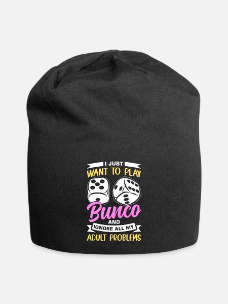 Bunco - Jersey-Beanie - Schwarz