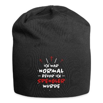 Spengler Spruch Beruf Lustiges Spengler Geschenk - Jersey-Beanie - Schwarz - Vorne