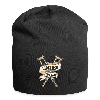 Limping Ain't Easy Broken Finger Broken Bone Bone - Jersey Beanie - black - Front