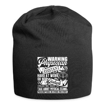 Physician Assistant Physician Assistant Warning - Jersey Beanie - black - Front