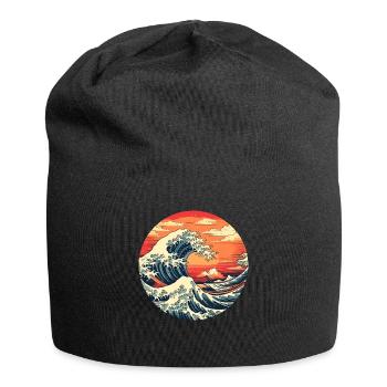 Große Welle The Great Wave Kanagawa - Jersey Beanie - black - Front