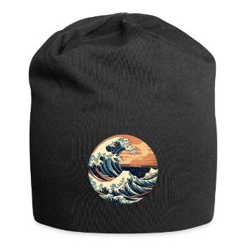 Große Welle The Great Wave Kanagawa - Jersey Beanie - black - Front