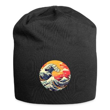 Große Welle The Great Wave Kanagawa - Jersey Beanie - black - Front