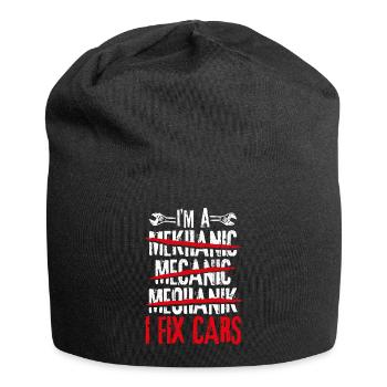 Tuning Car Lovers Repair Cars Mechanic D - Jersey Beanie - black - Front