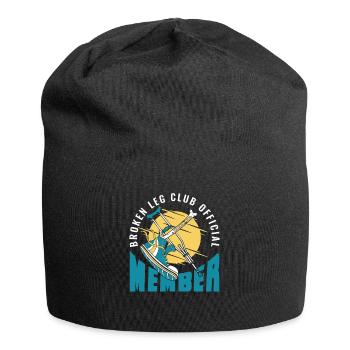 Broken Leg Club Official Member Broken Bone Bone - Jersey Beanie - black - Front