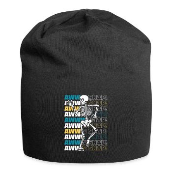 aw Snap Gebrochener Finger Gebrochener Arm Bein Chirurg - Jersey-Beanie - Schwarz - Vorne