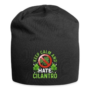Coriander Day Coriander Hater Coriander - Jersey Beanie - black - Front